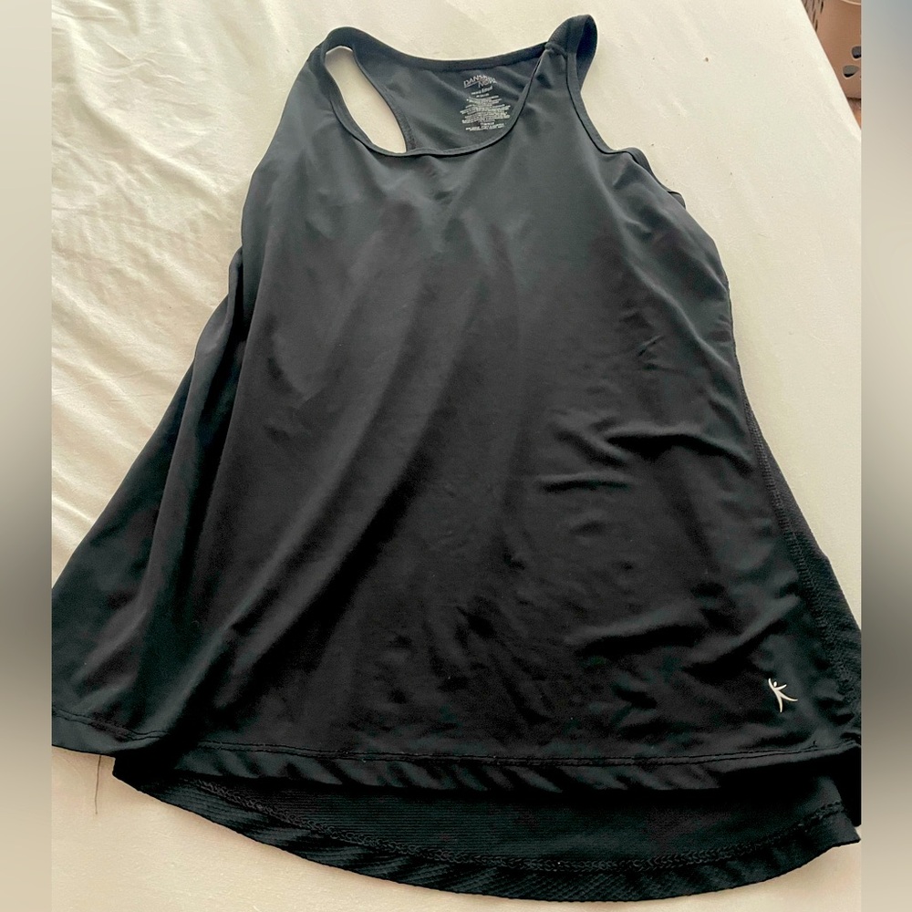 Black danskin workout tank top